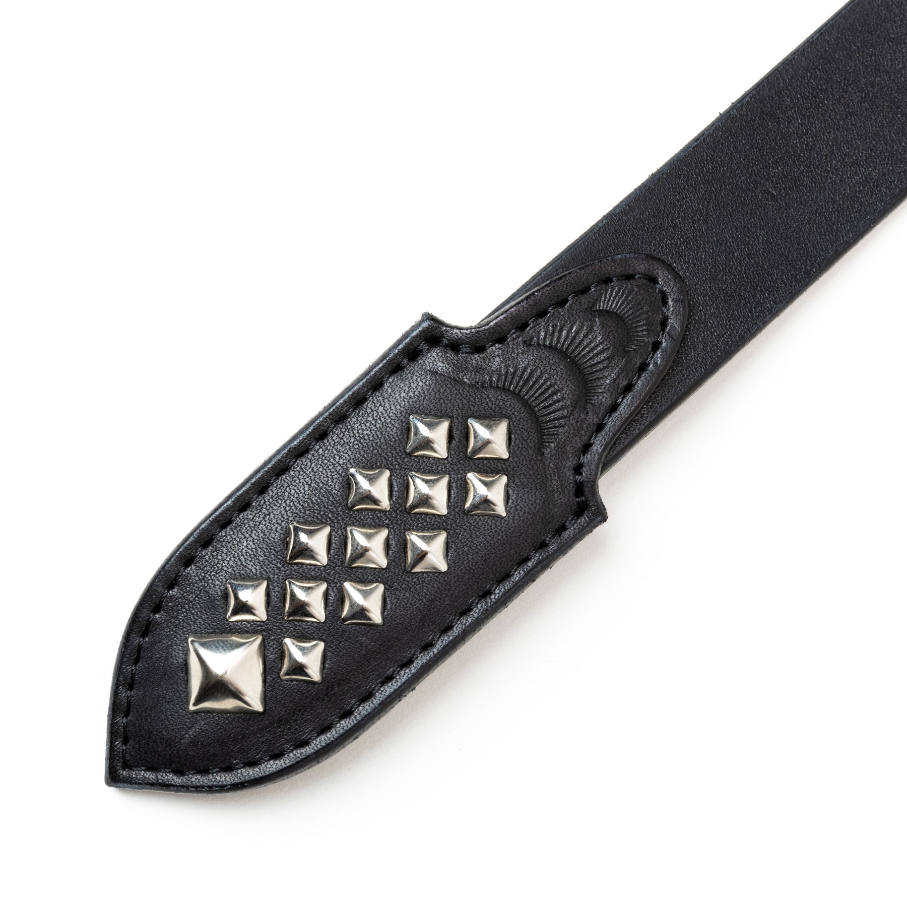 STUDS LEATHER NARROW BELT ＜TYPE B＞ – CALEE ONLINE STORE