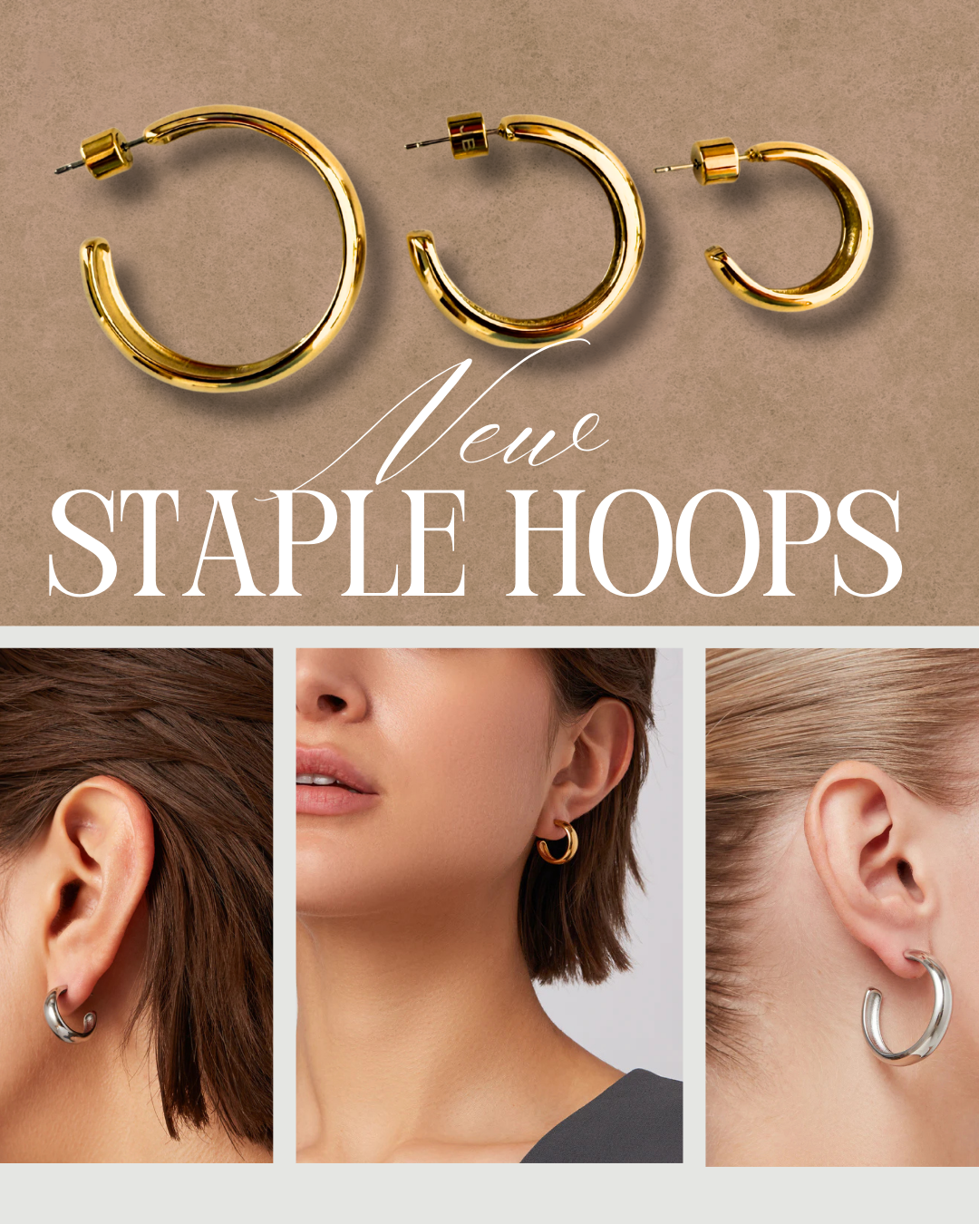 JENNY BIRD ジェニーバード Staple Hoop Large ラージ フープピアス