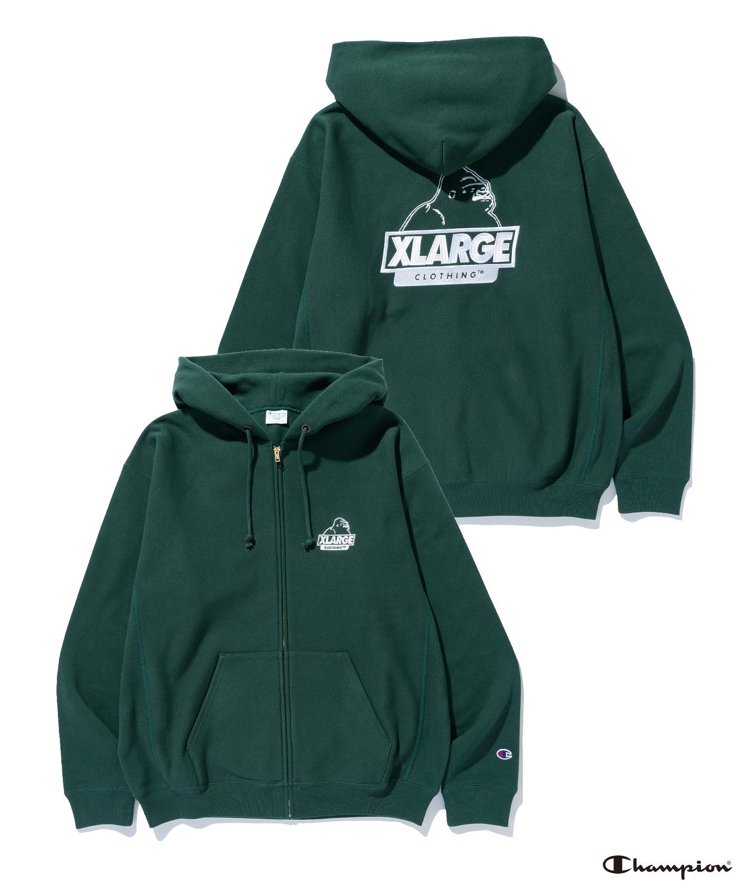 XLARGE×Champion REVERSE WEAVE ZIP UP HOODED SWEATSHIRT – calif