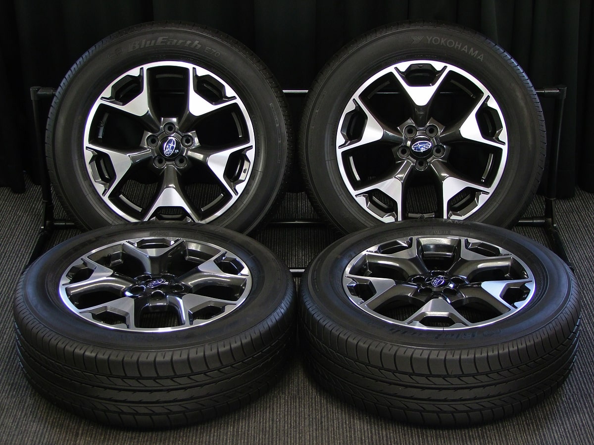 SUBARU (スバル) XV 純正 17×7J(+55)PCD100-5H ガンメタ&ポリッシュ