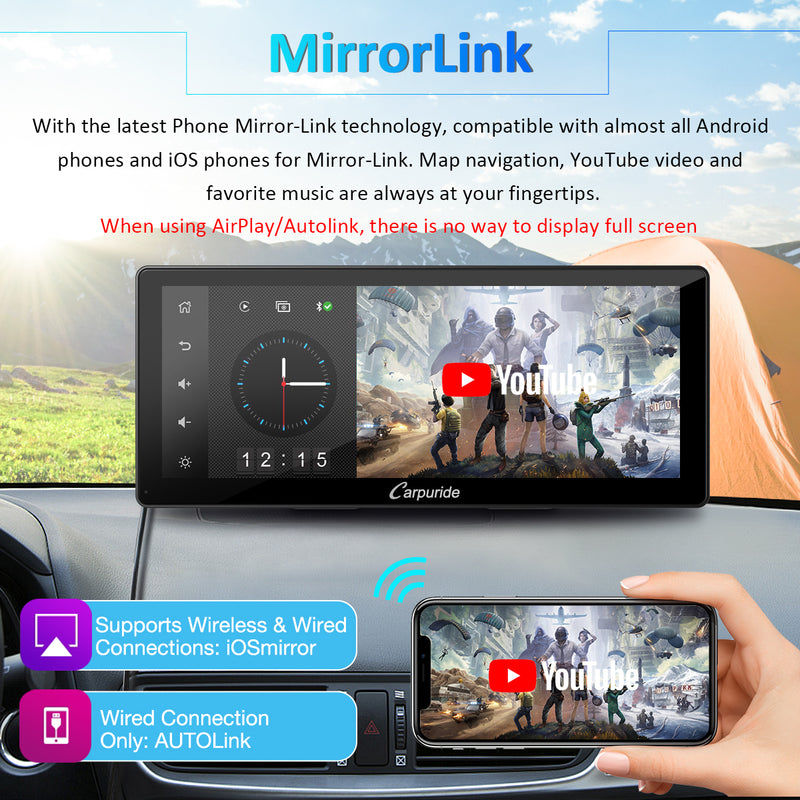 Car Radio with Apple CarPlay & Portable GPS for Car | Carpuride