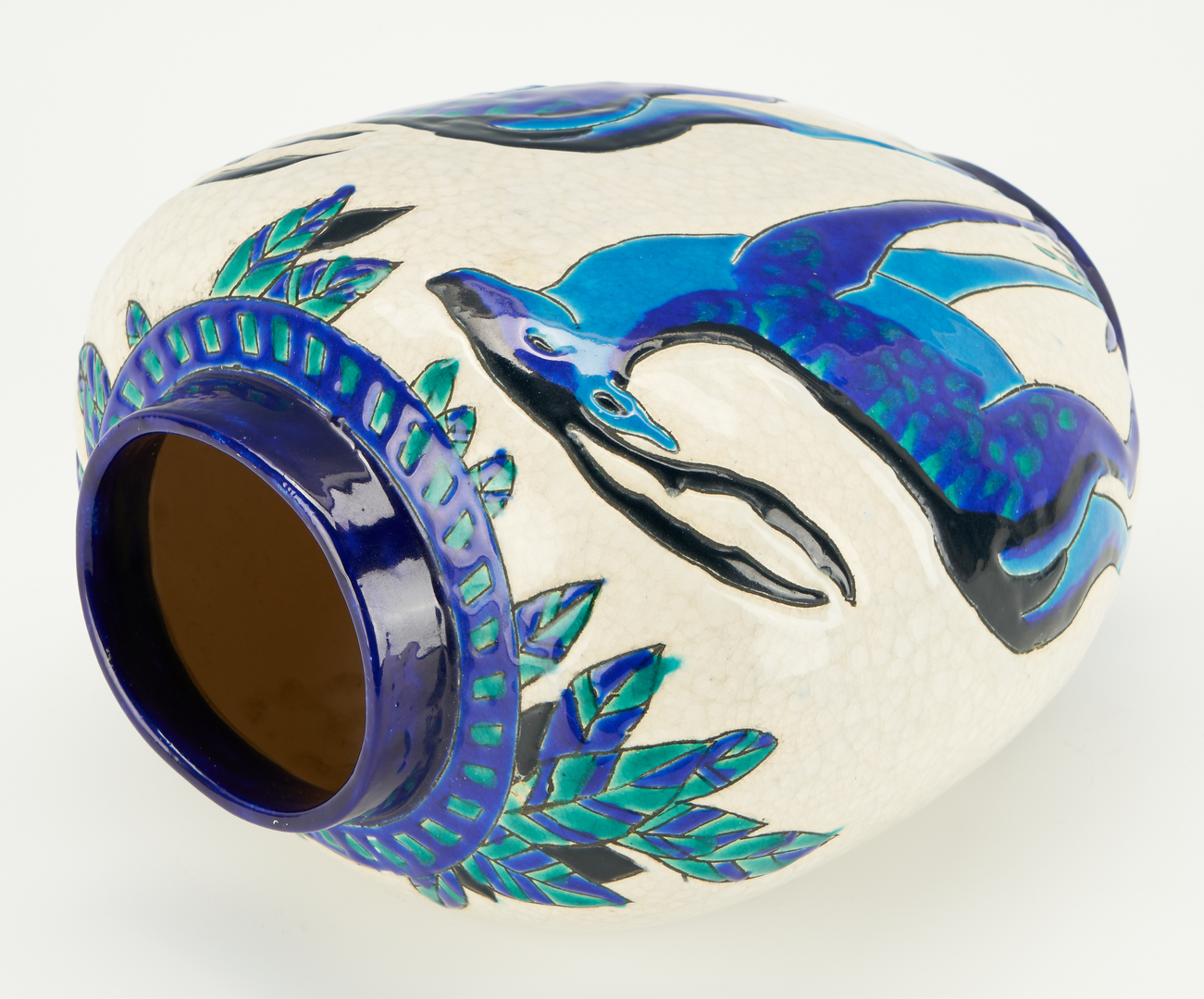 Lot 538: Boch Freres Keramis Art Deco Vase | Case Auctions
