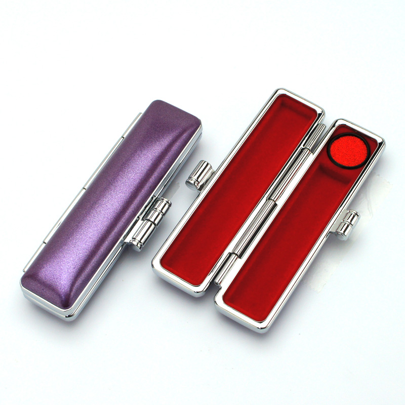 印鑑ケース「ネオメタリック」10.5-12.0mm用(パープル)｜印鑑ケース.com