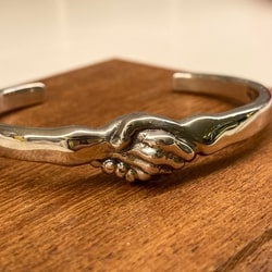 Bill Wall Leather Bill Wall Leather独家] 握手手镯（配饰、手镯、腕