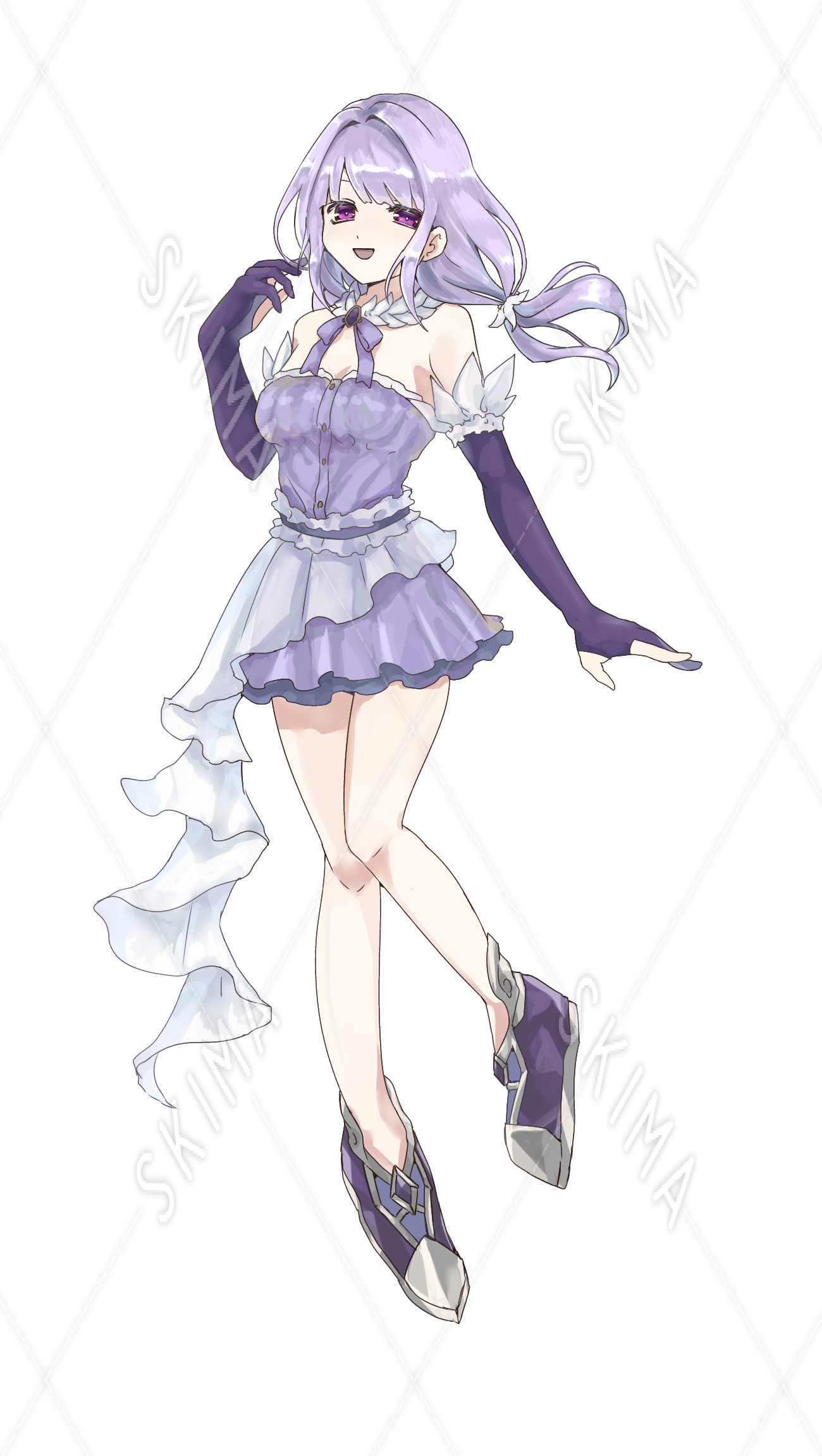 紫カラーの女の子 | SKIMA（スキマ）