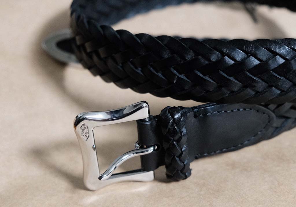 名品ベルト】J&M DAVIDSON（デヴィッドソン）の30mmレザーメッシュ