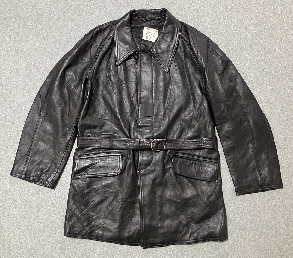 これ本当に軍物⁈【フランスの軍服】陸軍ファイアーマンレザーコート