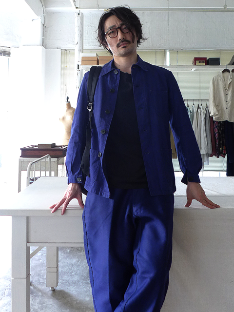 1940～50s Vintage French Army Linen Work Jacket ヴィンテージ