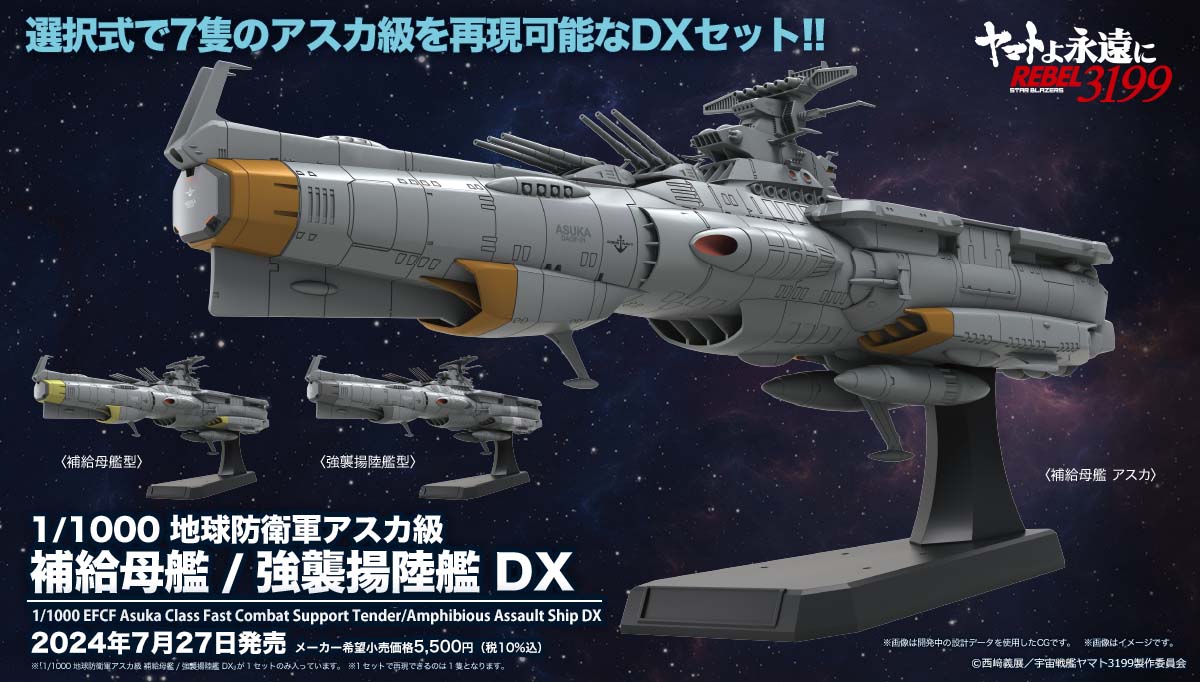 ヤマトよ永遠に REBEL3199】2024年7月27日発売!!「1/1000 地球防衛軍