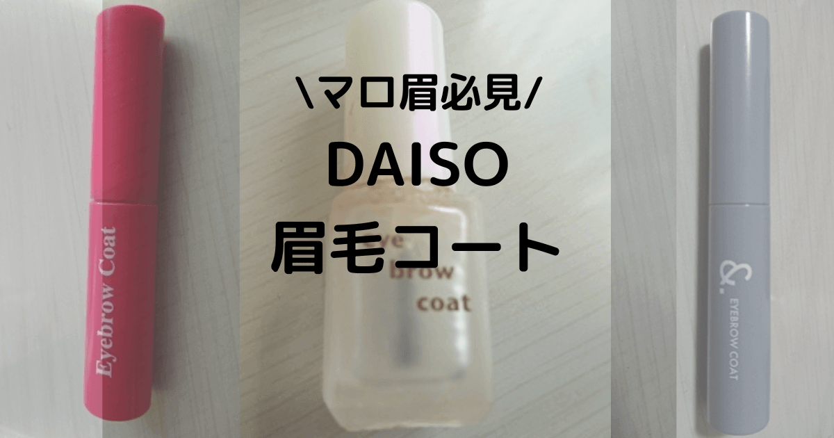 優秀】久しぶりに見つけたDAISOのアイブロウコートで汗対策！ - なしこ