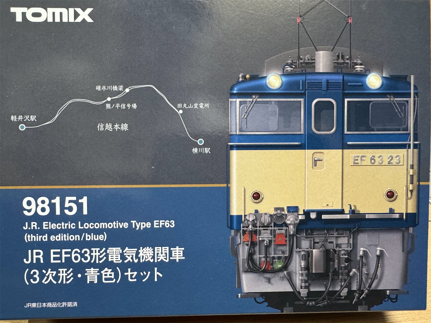TOMIX 489系白山 EF63 (3次形・青色)セット - 休日の屋根裏