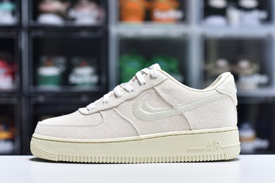 ステューシー×ナイキSTUSSY×NIKE AIR FORCE1 LOW FOSSIL STONE (Nike