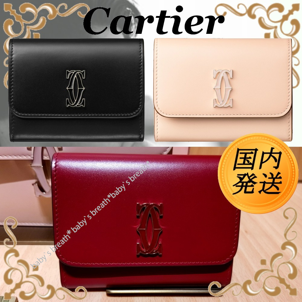 国内発送☆Cartier】ドゥーブルC ドゥ カルティエ ミニ財布 (Cartier