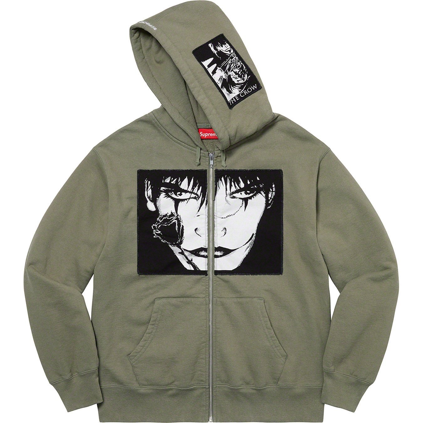 関税込 21AW Week4 Supreme The Crow Zip Up Hooded Sweatshirt