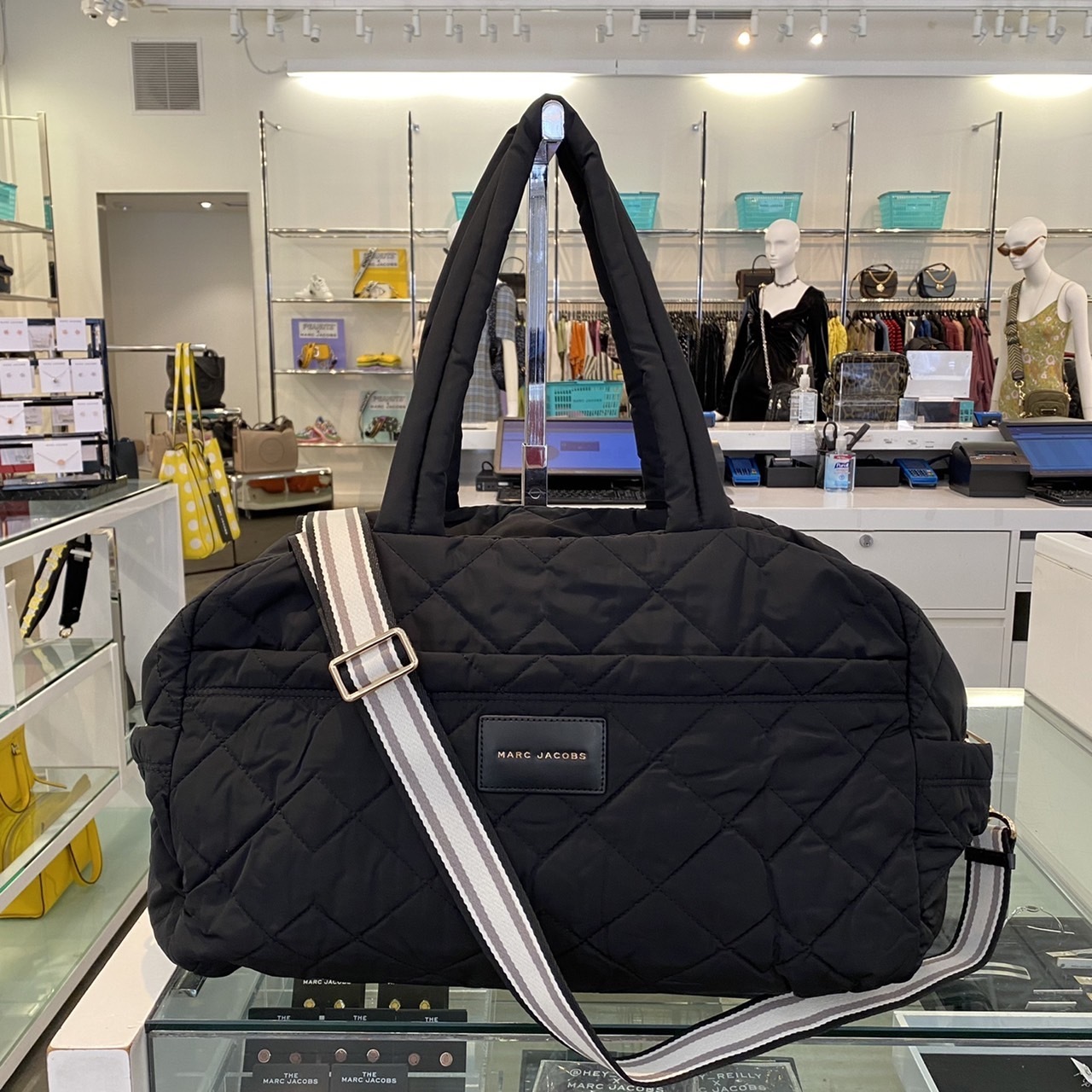 MARC JACOBS キルティング ナイロン ダッフルバッグ 2WAY 軽量 (MARC