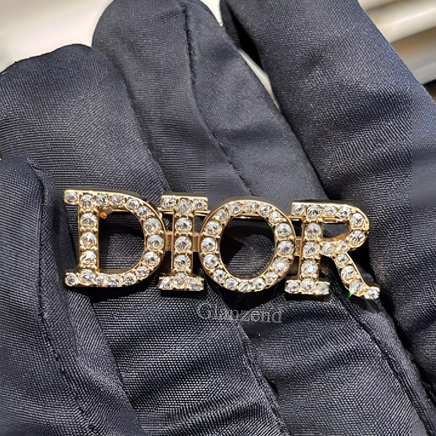 直営店買付【Dior】ロゴ クリスタル《DIO(R)EVOLUTION》ブローチ (Dior
