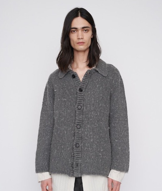 OUR LEGACY BIG CARDIGAN FUNKY GREY ACRYLIC M4213BFD (OUR LEGACY