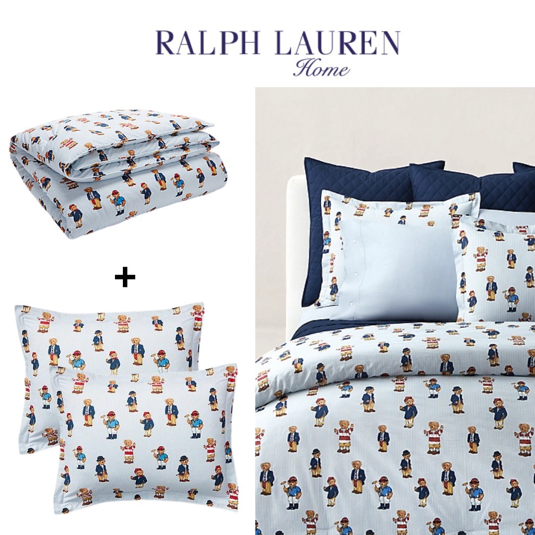 Ralph Lauren 】ポロベア 掛け布団+シャムset キングサイズ (RALPH