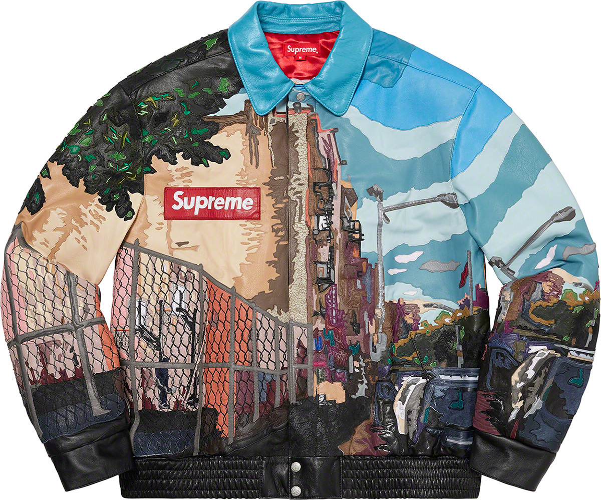 FW22 Supreme Jeff Hamilton Ridge Street Leather Jacket (Supreme