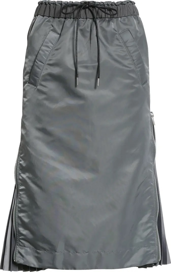 ◇関税込◇＊sacai＊MA-1ナイロン サイドジッププリーツスカート