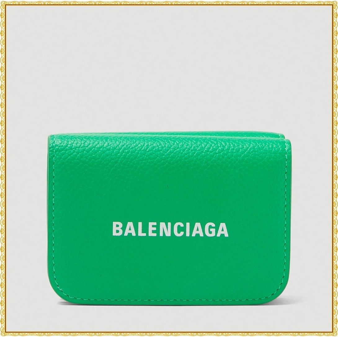 関税送料込】Balenciaga Mini Cash Wallet 財布 グリーン (BALENCIAGA