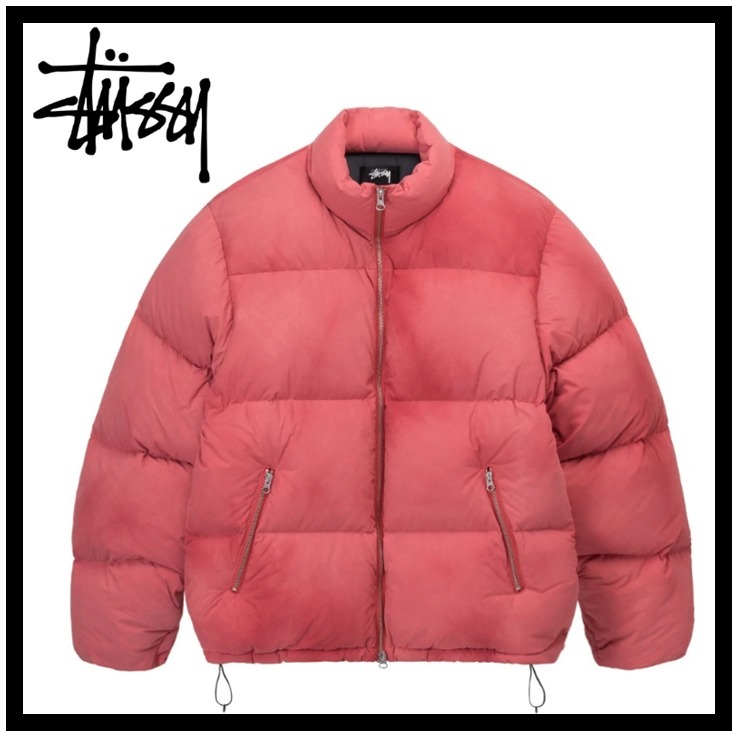 ☆関税込☆Stussy☆Stussy Recycled Nylon Down Puffer☆RED☆ (STUSSY