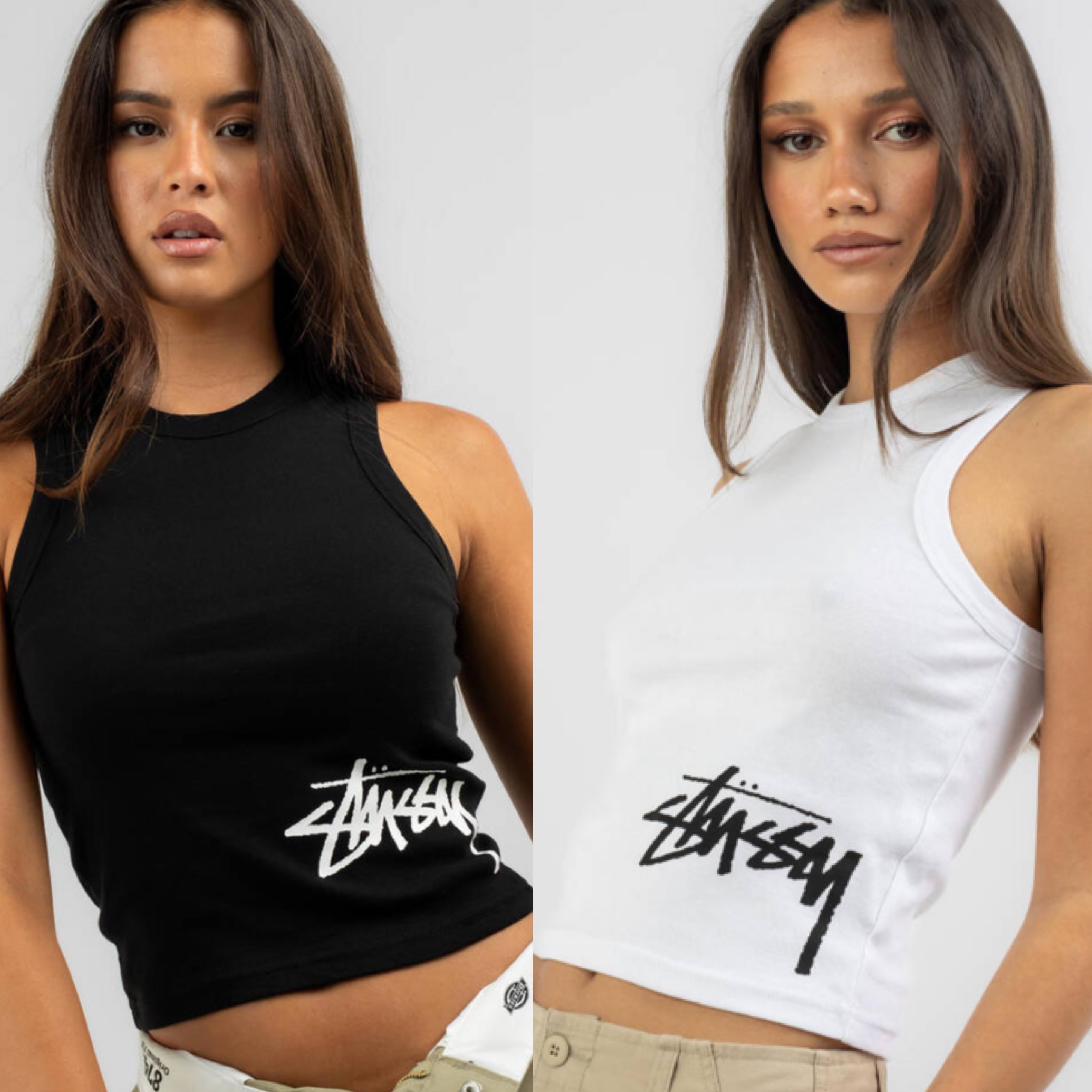 STUSSY】ストリートファッション/LOGOタンクトップ (STUSSY/タンク
