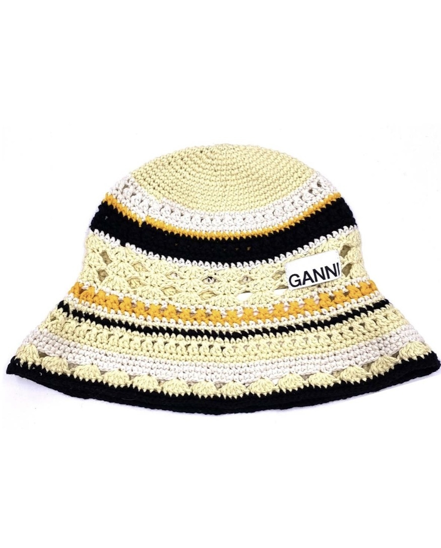 セール!!GANNI クロシェ編み バケットハット 送料・関税込み (Ganni