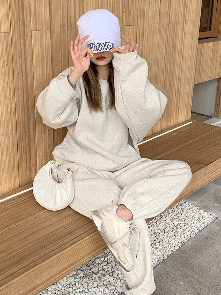 セットアップ スウェット ゆったり 秋 シンプル おしゃれ S～XL