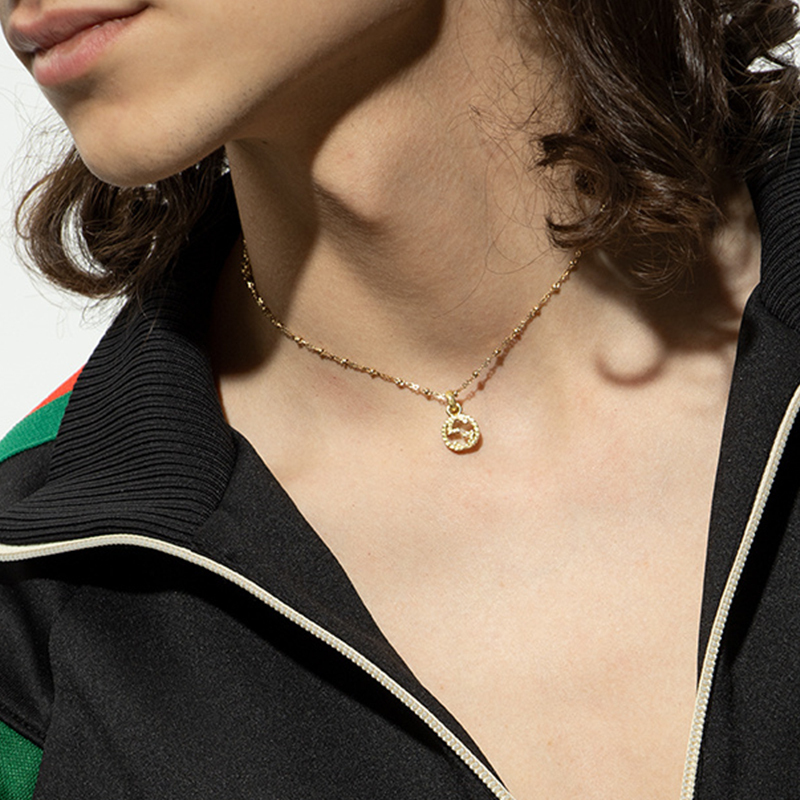 GUCCI インターロッキングG イエローゴールド ネックレス (GUCCI