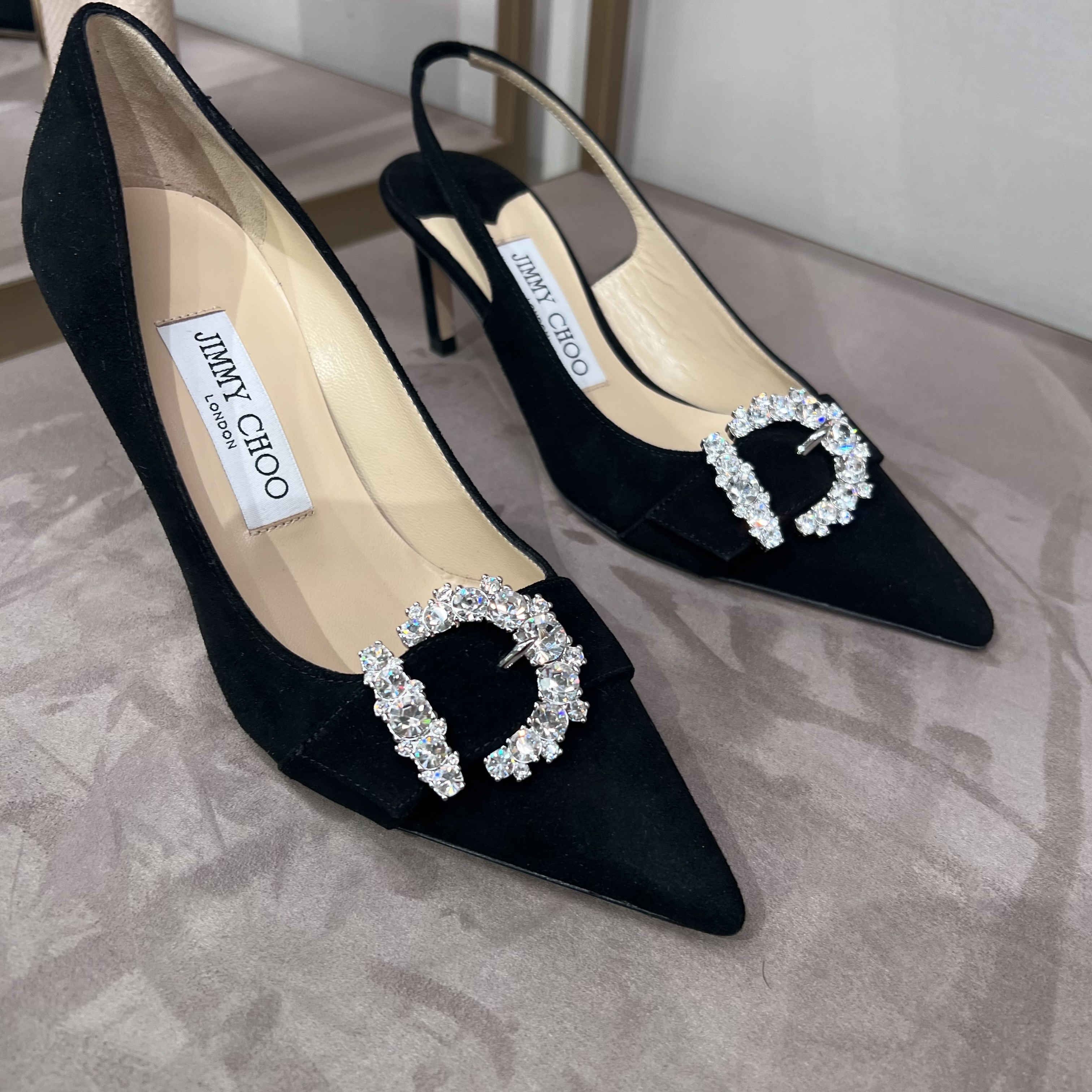 美品✨JIMMY CHOO GALA フラットシューズ リボン レース 【公式通販】