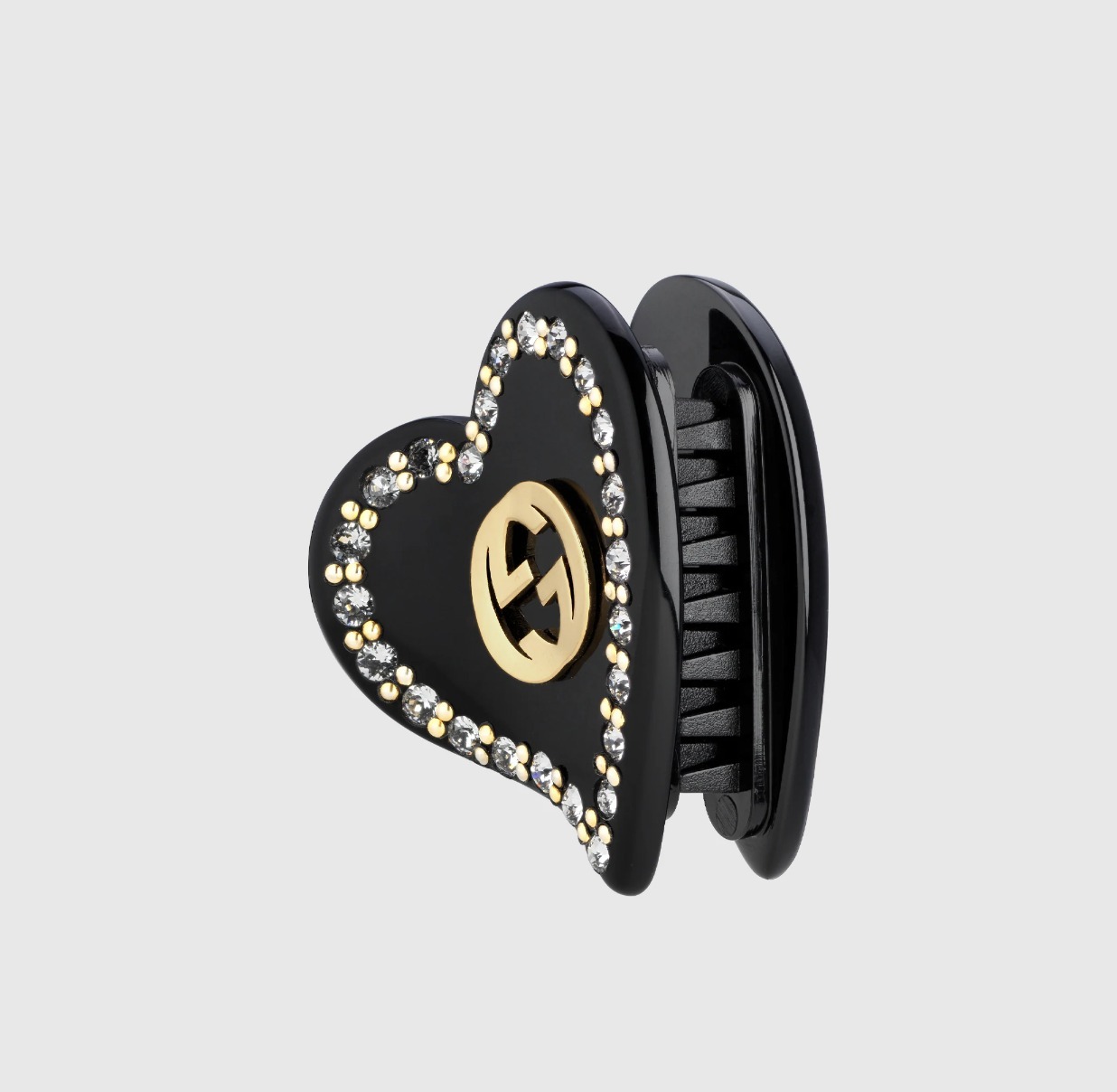 国内発送☆GUCCI】インターロッキングG ハート ヘアクリップ (GUCCI