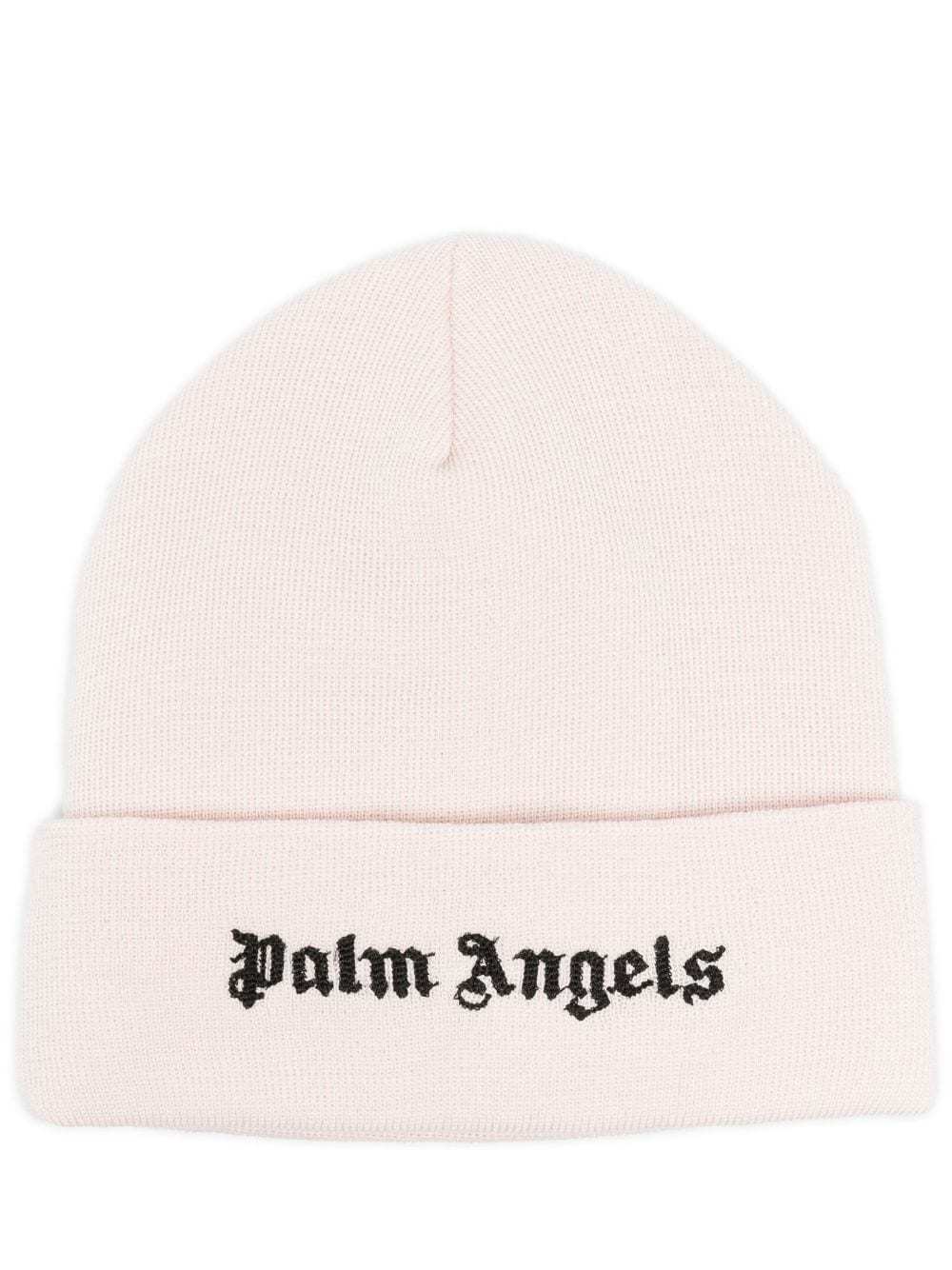 関税・送料込 Palm Angels LOGO COTTON ニット帽 (Palm Angels/ニット