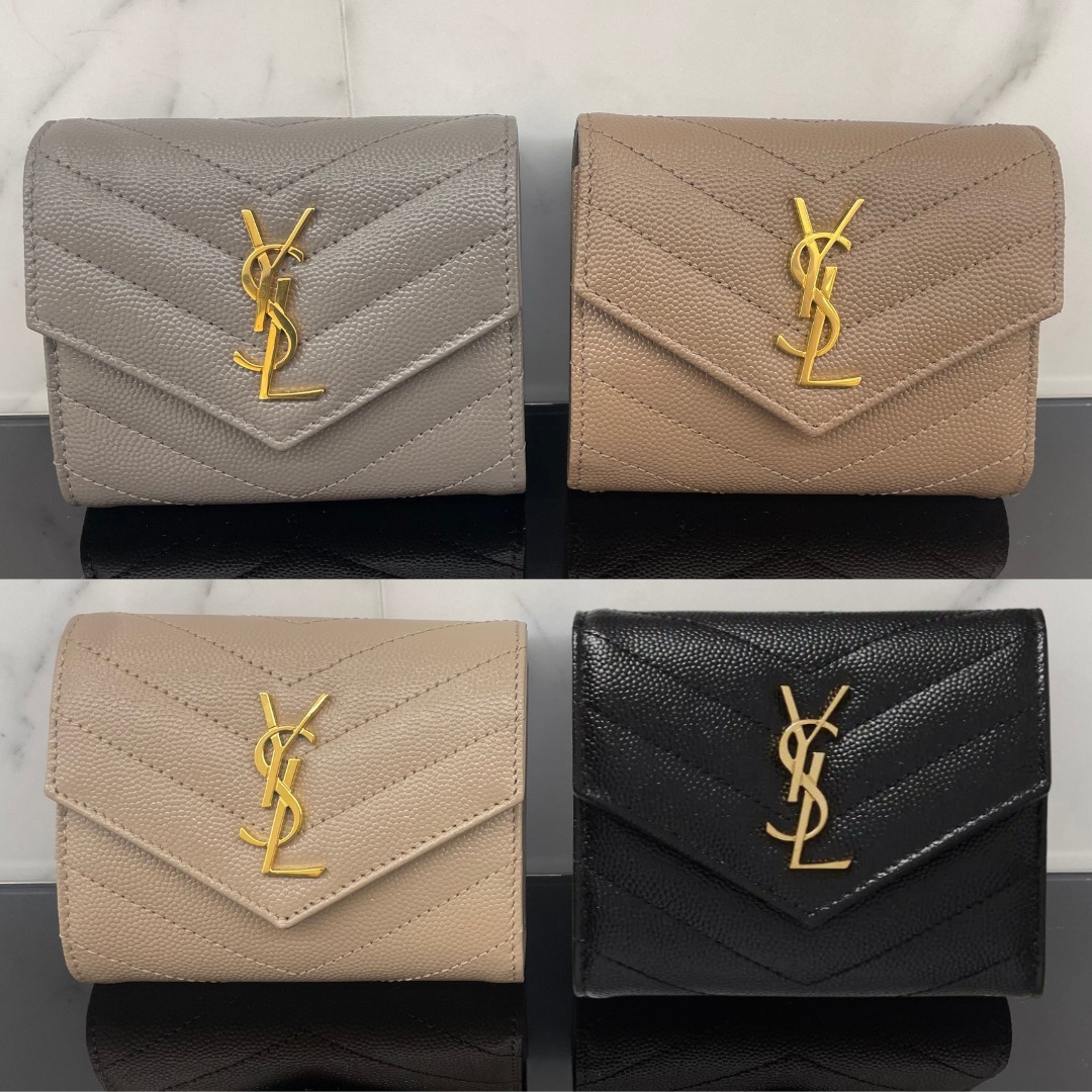 SAINT LAURENT カサンドラ マトラッセ マルチフォールドwallet (Saint