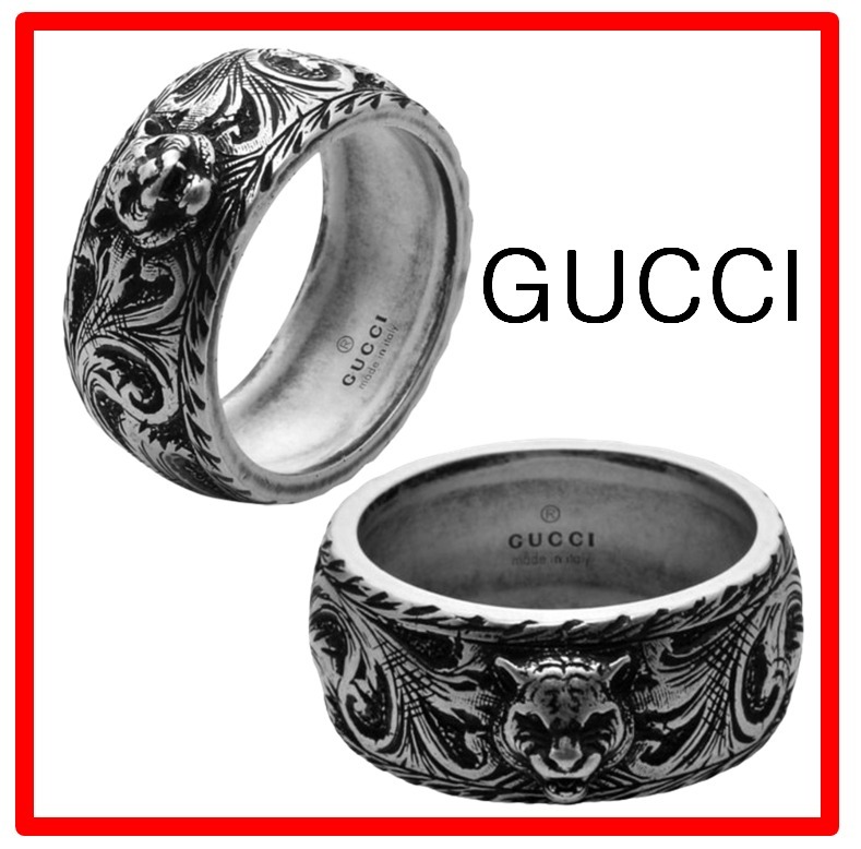 ☆人気☆【GUCCI】☆キャットヘッド シルバー925 リング 指輪☆ (GUCCI