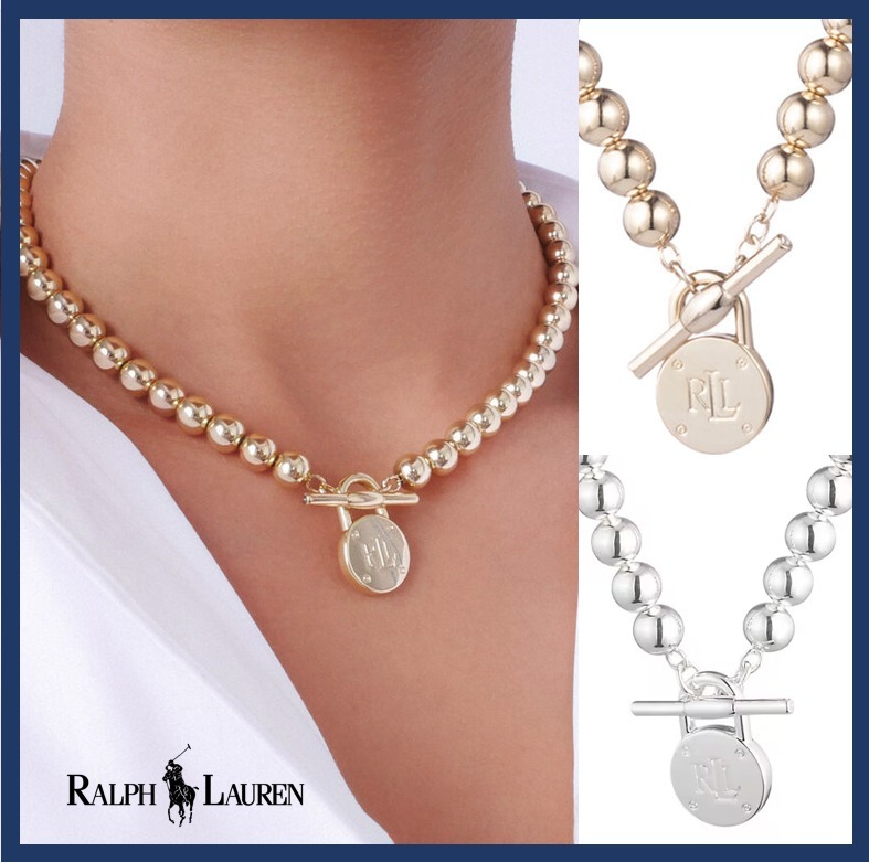 ラルフローレン＊ゴールド トグルペンダント ネックレス (Ralph Lauren