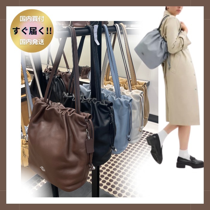 国内発送 すぐ【COACH】フェイ ドローストリング トート バッグ (Coach