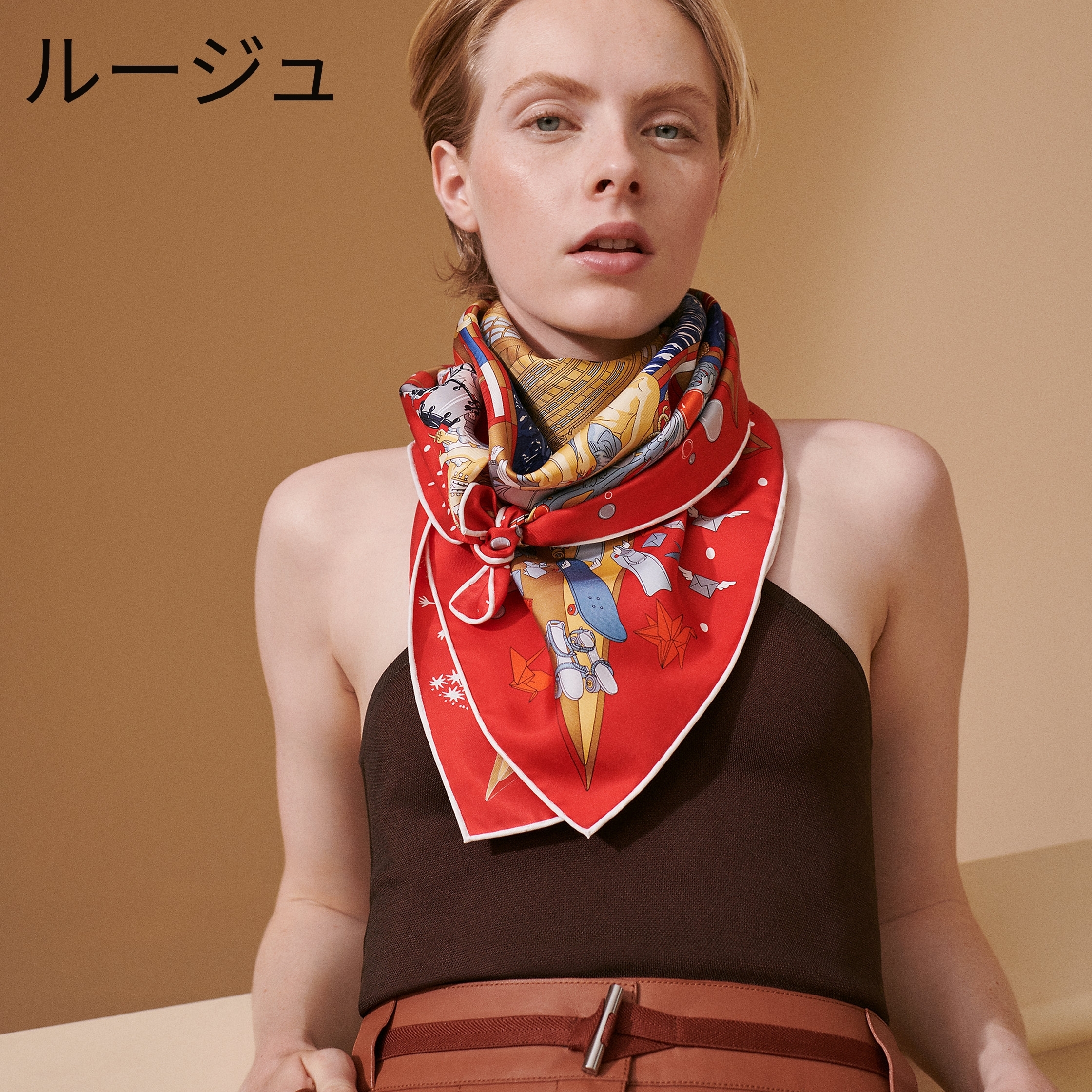 アレンジ自在で華やか♪】HERMES カレ90 フラッグシップ (HERMES