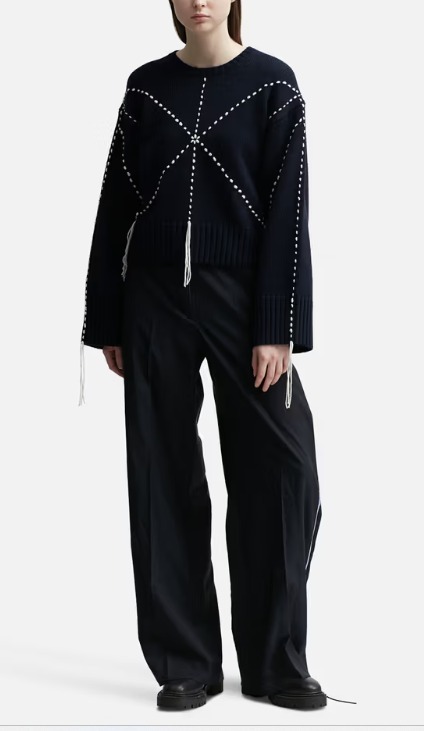 ハイセンスな【KENZO】刺し子ステッチ ジャンパー 24SS (KENZO/ニット