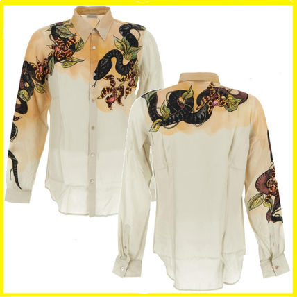 大人気！】DRIES VAN NOTEN☆セルドン長袖シャツベージュ (Dries Van