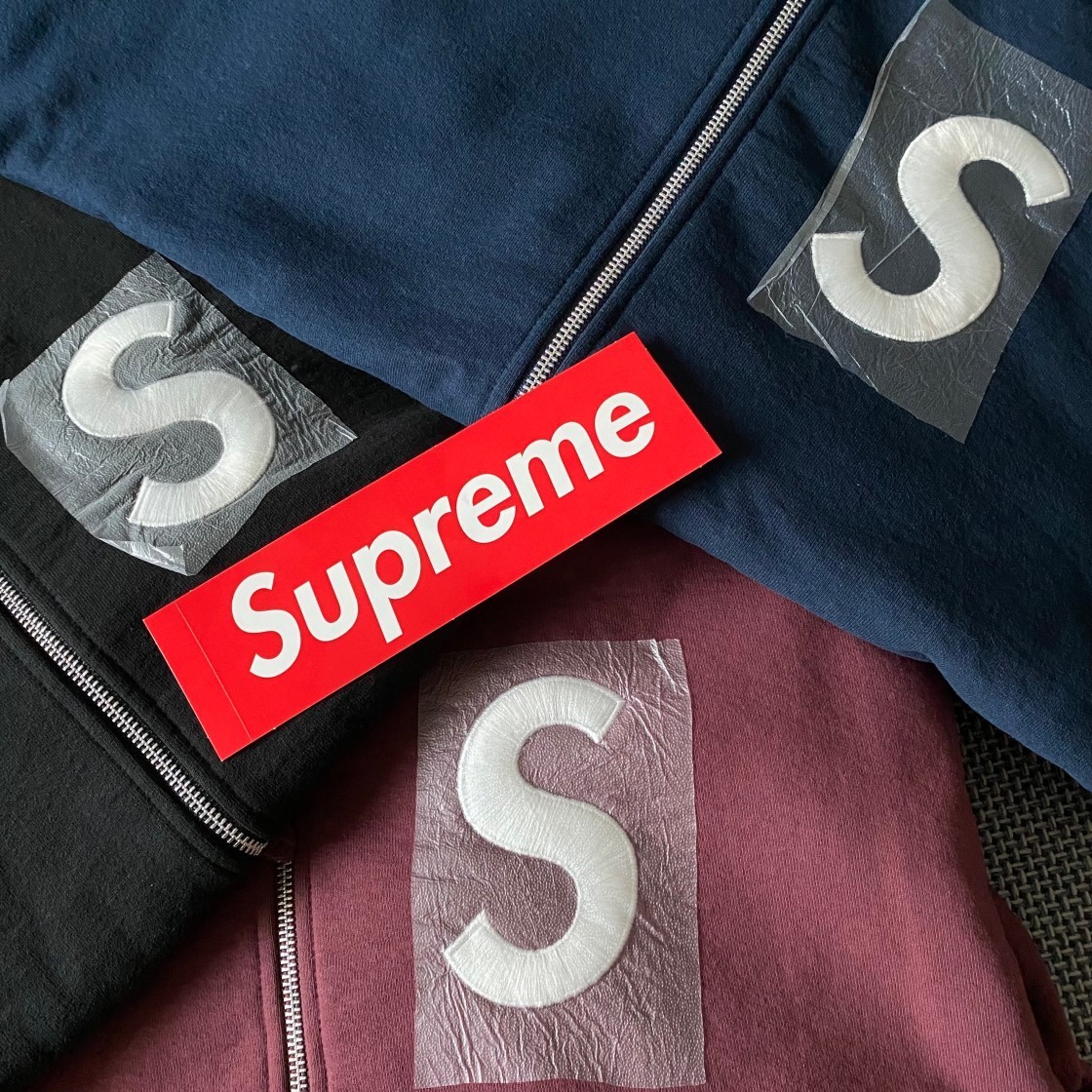 SUPREME】 S Logo Zip Up Hooded Sweatshirt Navy - 24FW (Supreme