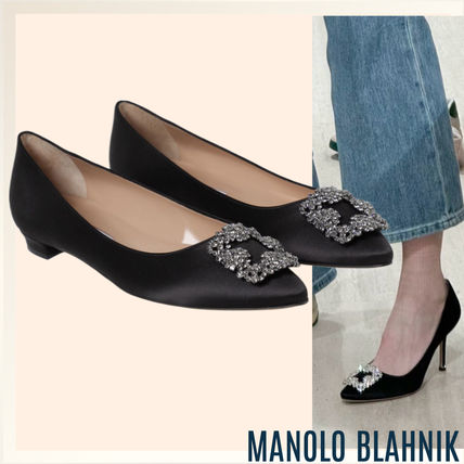 25.5cm Manolo Blahnik Hangisi(マノロブラニク) フラットシューズ