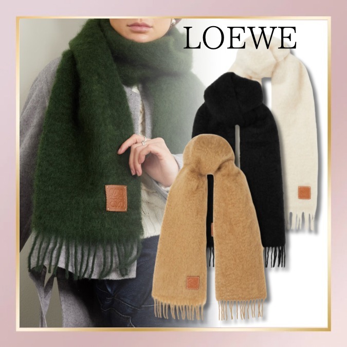 関税混み【LOEWE】スカーフ モヘア&ウール (LOEWE/マフラー・ストール