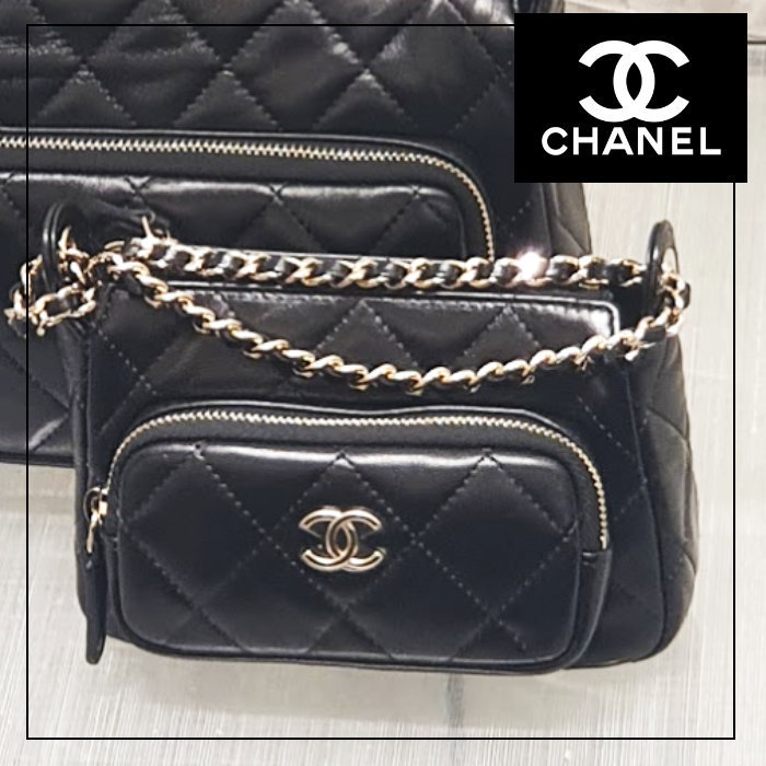 洗練されたブラック ミニサイズ 25C【CHANEL】チェーンクラッチ