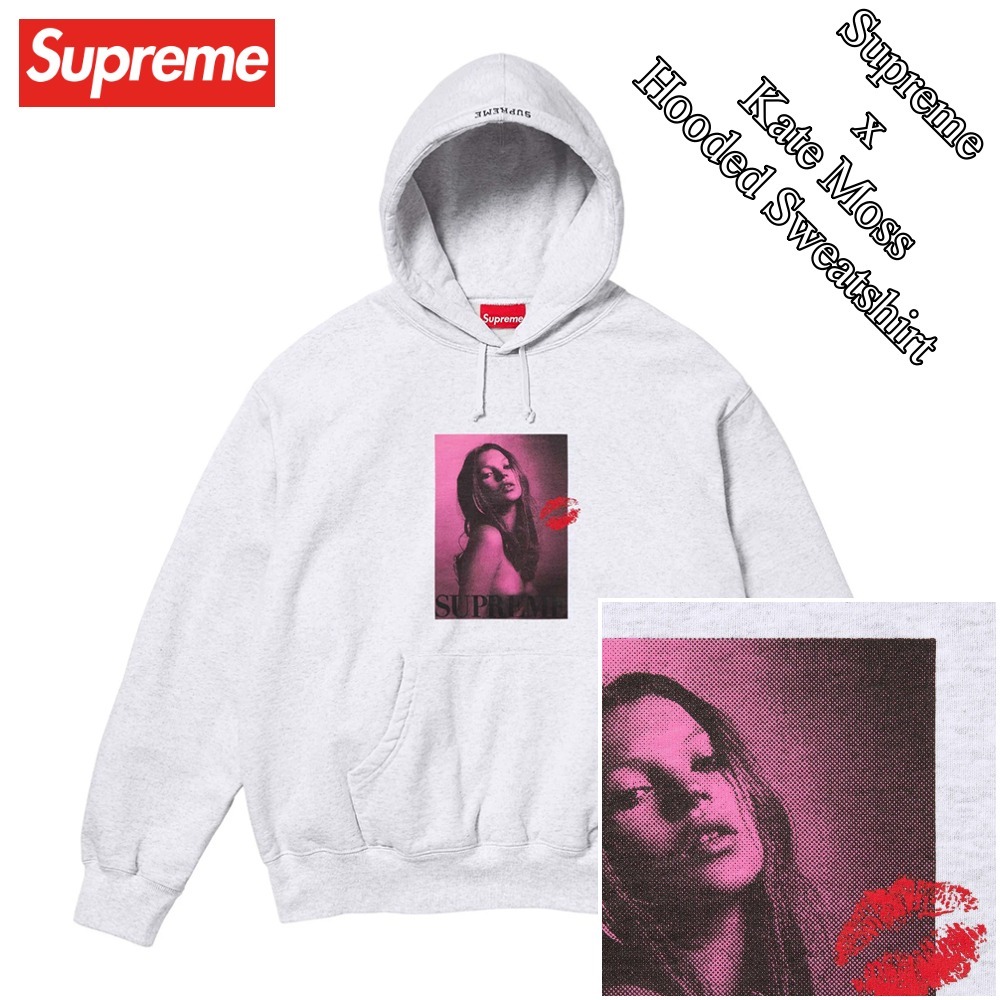 Supreme x Kate Moss】Hooded Sweatshirt☆Ash Grey☆24FW☆ (Supreme