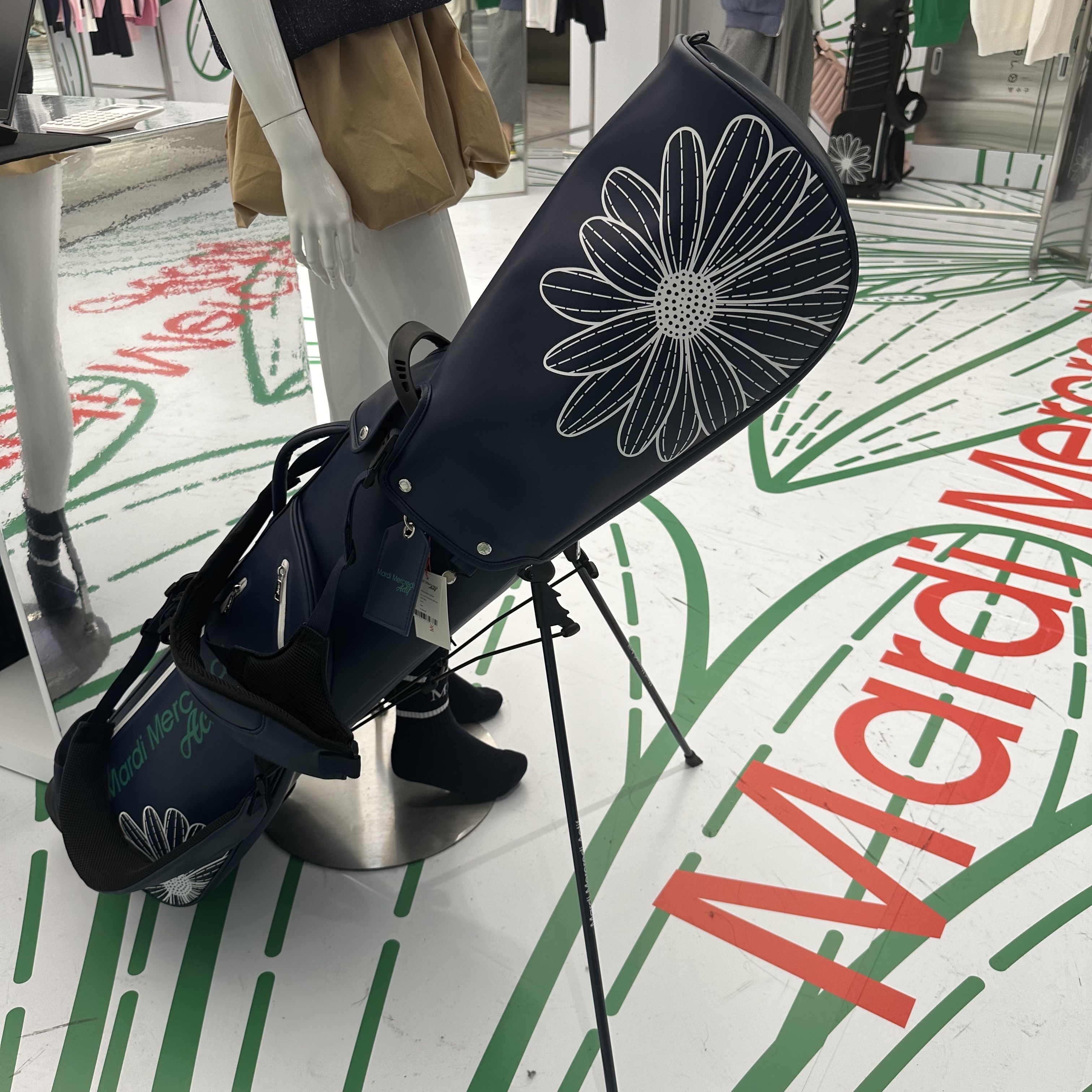 ☆Mardi Mercredi☆ALL OVER FLOWERS PRINTED GOLF BAG☆大人気 (Mardi