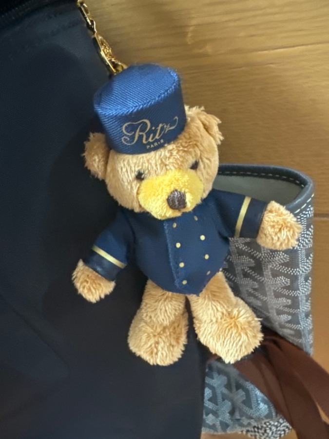 Ritz Paris】 ホテル 記念品 テディベア キーリング [正規品] (Ritz