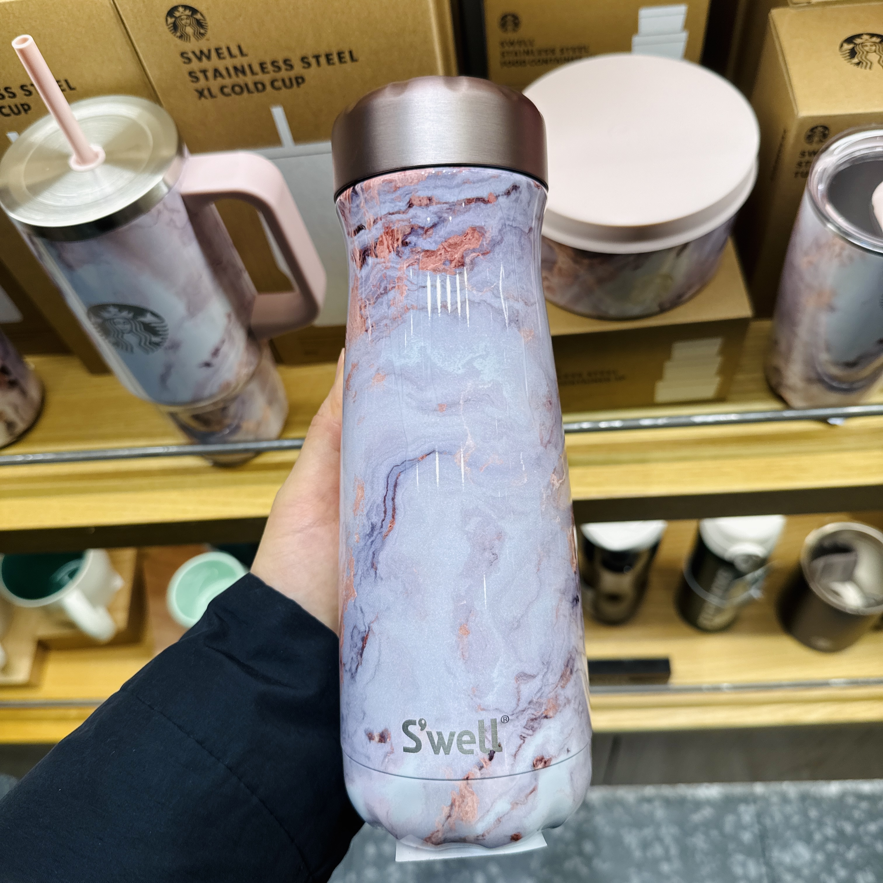 韓国スタバ】x Swell☆SS Swell Marble Travler Tumbler 591ml