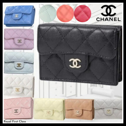 ネイビー（紺）系 CHANEL(シャネル) 折りたたみ財布(レディース