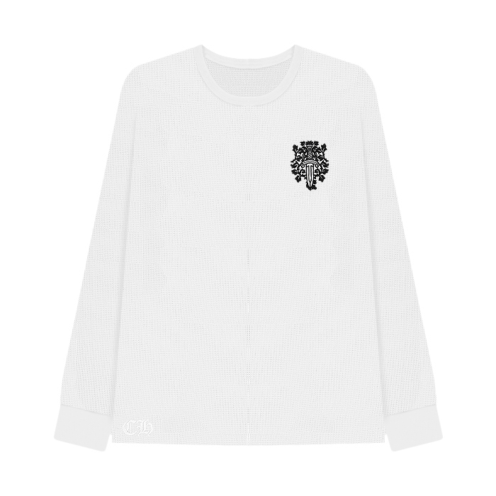 即 CHROME HEARTS クロム ダガー ワッフル サーマル ロンT (CHROME
